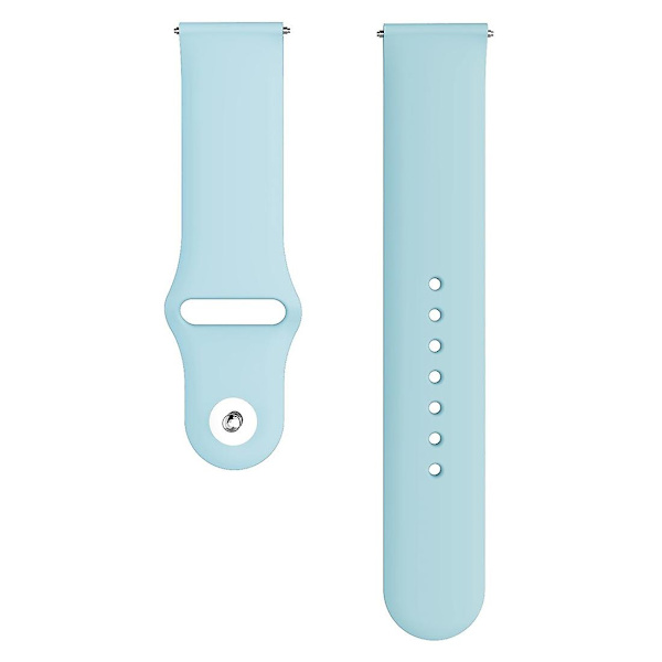 Til Samsung Galaxy Watch Active2 Bluetooth-version 40mm Smart Watch Solid Color Silikonurrem Light Blue