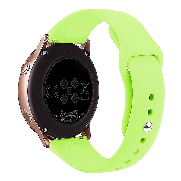 20mm silikoneurrem til Samsung Galaxy Watch6 Classic 47mm 43mm Light Green