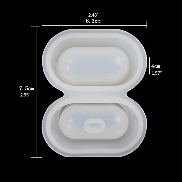 Beskyttende ærme tilbehør øretelefonboksform til Airpod
