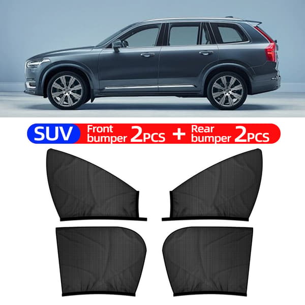 Bil Solskærme til Siderude, Myggenet til SUV (4-PAK) Front And Rear Side