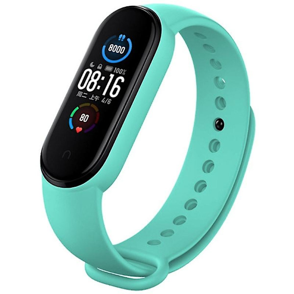 Silikoniranneke Xiaomi Mi Band 6:lle (CA8856) Mint Green
