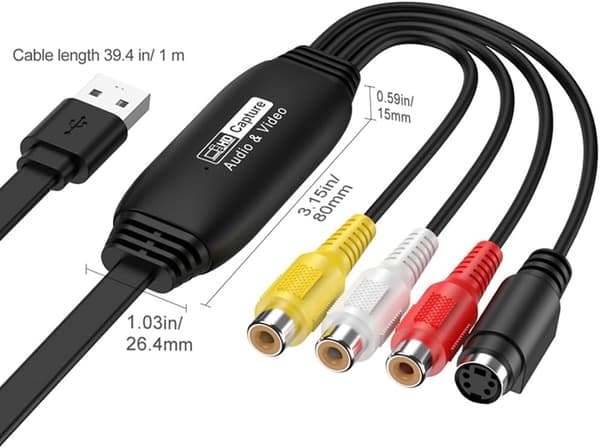 Usb videoopptakskort, Drive-Free Av-signalopptaksdatainnsamler, for 1080Pwin-system, Windows, Mac Os, Linux, Obs/Potplayer/Quicktime/Xsplit, etc.
