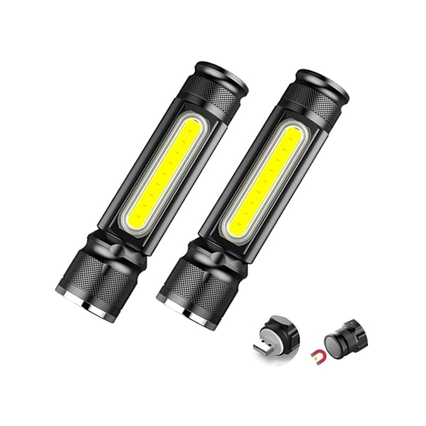 1000 Lumen Mini Ficklampor 5 Ljuslägen Med Magnetisk Vattentät Lykta För Nödsituationer Camping Vandring