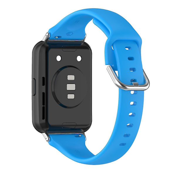 Huawei Watch Fit 2 -silikoniranneke, pikalukituksella varustettu urheiluranneke, vaihdettava rannekoru Blue, Blue K Huawei Watch Fit 2