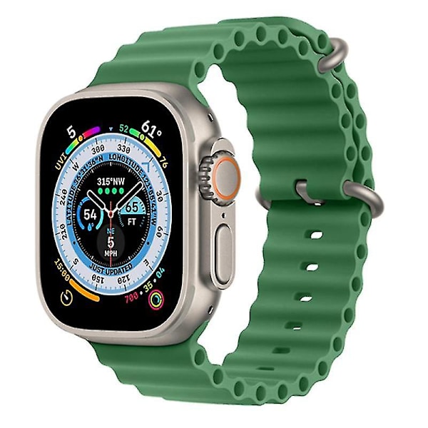 Rannekkeet Apple Watch Series 8/7 41mm/Series 6/5/4/SE/SE (2022) 40mm/Series 3/2/1 38mm Ocean Green, Green D Apple Watch SE (2023)