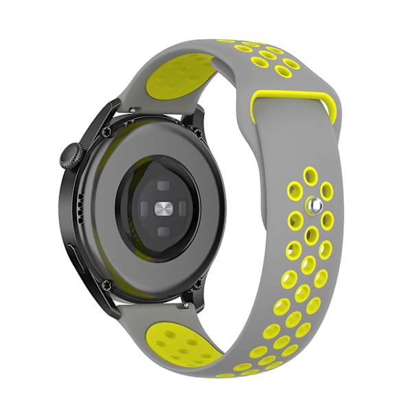 Kaksiväriset säädettävät silikoniset rannekkeet Huawei Watch 3/Watch 3 Pro/Teal -kellolle, 22 mm Multicolor J
