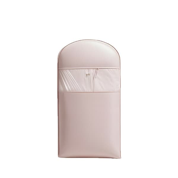 2 stk. plassbesparende hengende klespose - med selvkomprimerende glidelås, 90 cm (rosa)