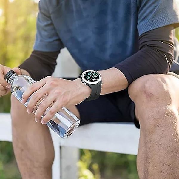 KLB-PWGJ-001 Til Garmin Fenix 7X / 7X Pro Ur Bånd 26mm Silikone Urrem Grey