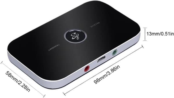 Bluetooth-mottaker 2-i-1 Bluetooth-sender 3,5 mm Aux trådløs lydadapter
