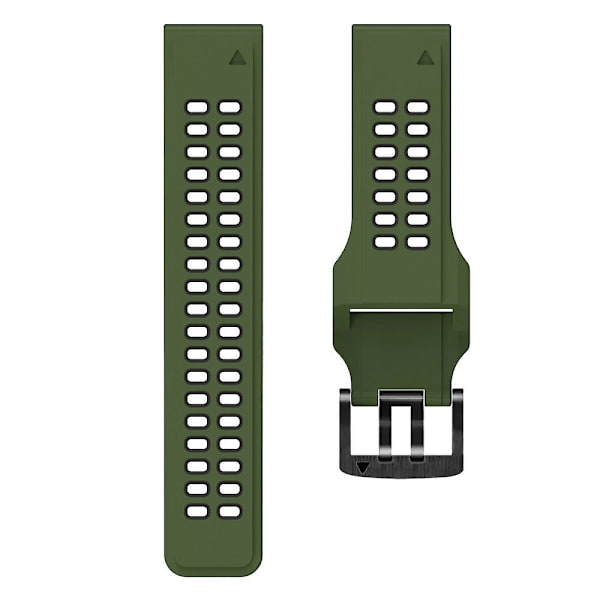 Silikonrem for Garmin Fenix 6 Army Green Black