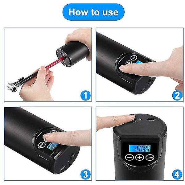 Digital Tire Inflator Bærbar Automatisk Pumpe Trådløs Lcd Air Compressor