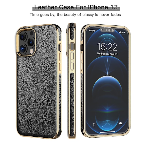Case i läder iPhone 13 Black
