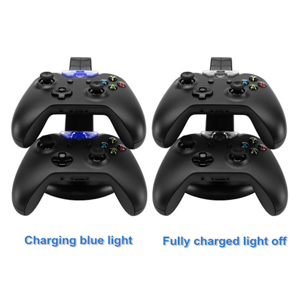 Dobbel kontrollerlader for Xbox One S X ladestasjon dokkingstasjon