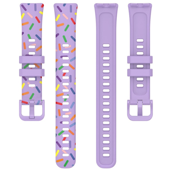 For Huawei Band 8 Spotted Silicone Strap Replacement Watch Band Purple, Purple F Huawei Band 8