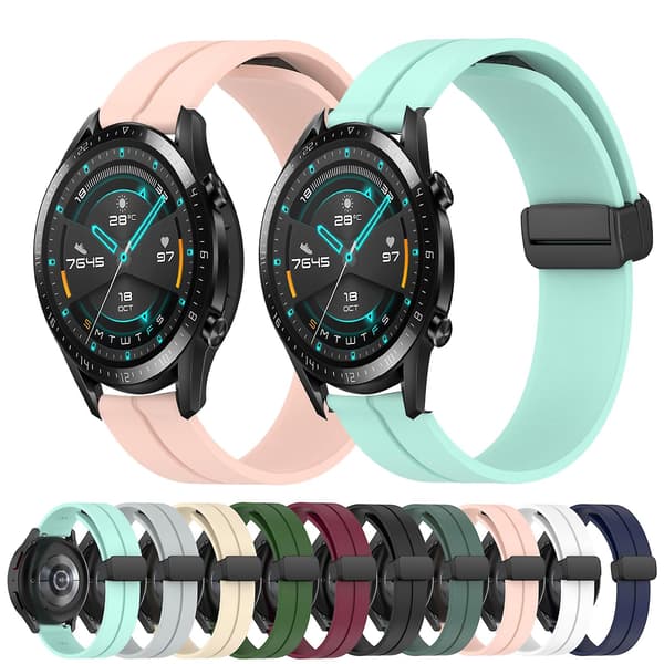 Silikone Rem til Huawei GT2 46mm Wine Red