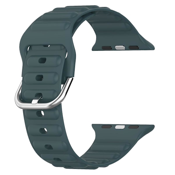 Håndleddsstropper for Apple Watch Ultra 49mm/SE/SE (2022) 44mm/Series 8/7 45mm/6/5/4 44mm/3/2/1 42mm Wave Dark green, Dark Green D Apple Watch Ultra 49mm