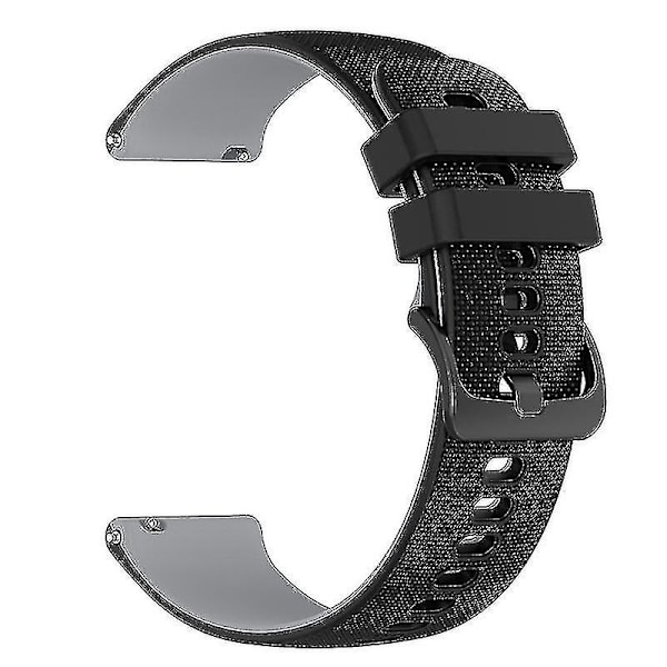Garmin Venu2 Plus/Vivoactive 3/Vivomove Sport Silikon Armband Ersättning Klockarmband 20mm Black Grey D Other Smartwatch Model