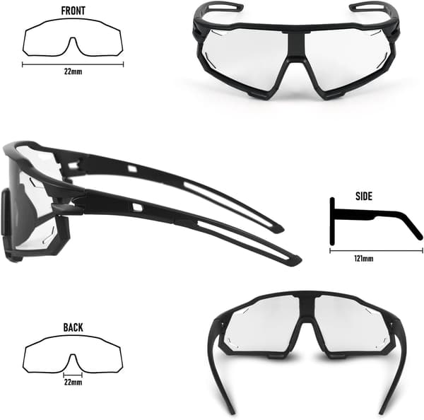 Fotokromiske Cykelbriller Uv400 (Hvid)