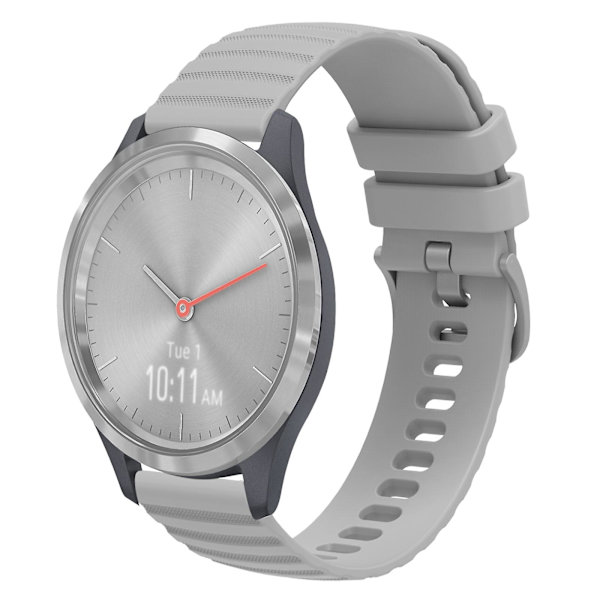 18 mm watch för Garmin Vivomove 3s Gray