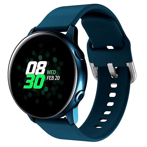 20mm handledsrem för Samsung Galaxy Watch4 46mm 42mm/Watch4 44mm 40mm/Garmin Move Luxe/Move Style Dark blue H Samsung Galaxy Watch4