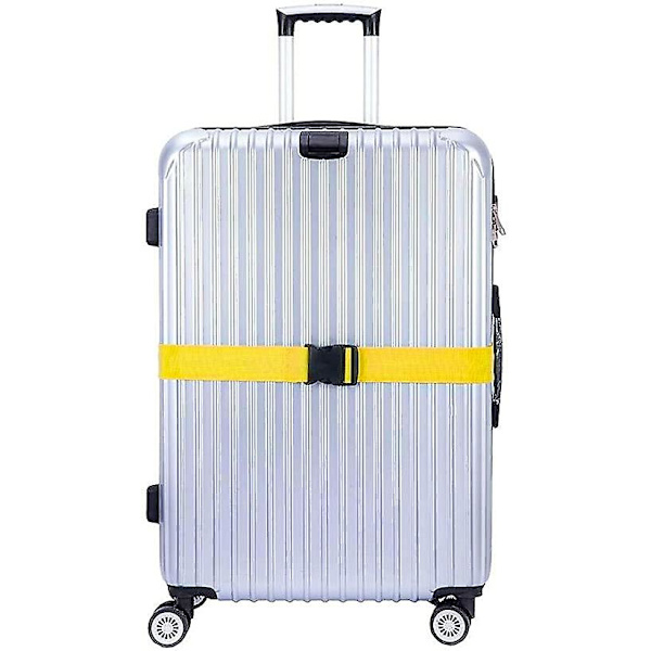 4 Pack matkalaukkujen hihnat matkalaukuille Hihna Matkavyöt Tarvikkeet Yellow