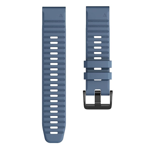 KLB-AWGJ-001 Til Garmin Fenix 7X / 7X Pro Silikonurrem 26mm Konkavt Punkt Håndledsrem Cyan