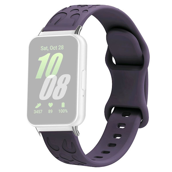 Samsung Galaxy Fit -silikoniranneke, leopardikuvioitu vaihdettavissa oleva rannehihna - pinkki Crimson Cherry