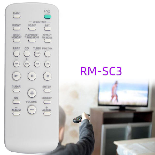 Hifi-järjestelmän audiosoittimen kaukosäädin Rm-sc3 Sony-kodinkoneille