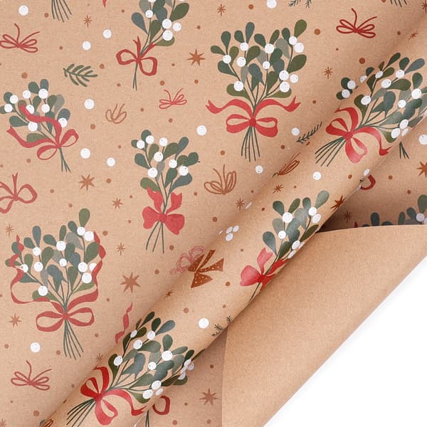 Presentpapper - 4 ark jul för vinterhelg jul, 27,6 * 19,7 tum (17)