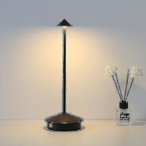 Ladattava pöytälamppu Creative Dining Touch Led Hotellibaari Kahvi Pina Pro Pöytälamppu Lampada Da Ta black