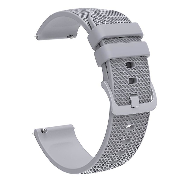 20mm ruudullinen urheiluranneke silikonista Garmin Vivomove 3 / Garminmove 3 -kellolle Grey