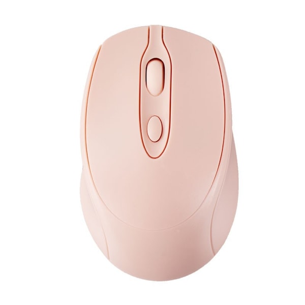 Bluetooth 5.2 & 2.4G Bærbar Optisk Mus Med USB-Mottaker, 3 Justerbare DPI (Rosa)