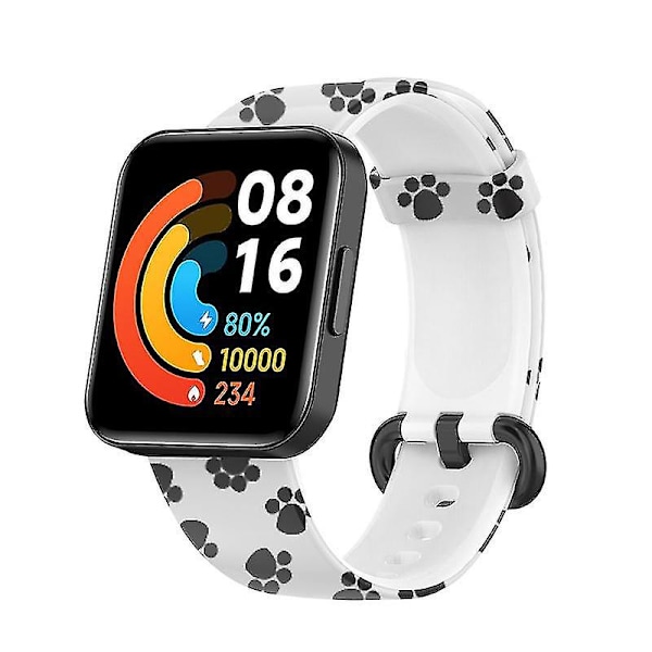 Til Xiaomi Redmi Watch 2/Horloge 2 Urrem 21,6mm Quick Release Urrem med Spænde til 5,5-8 Footprints C Xiaomi Redmi Watch 2