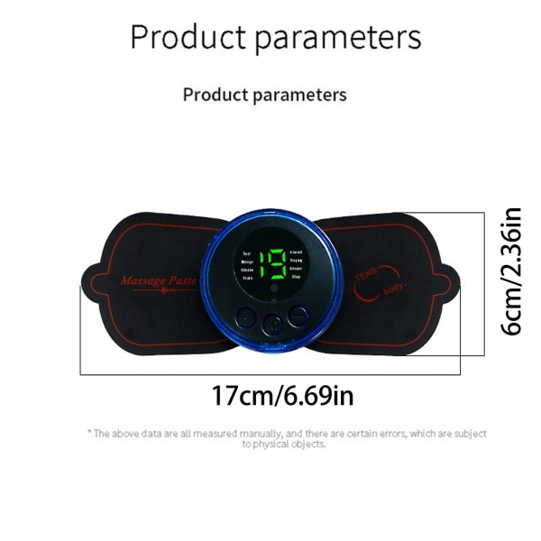 Mini Acupoints Massager Ems Stabil Strømforsyning Fjernbetjening Acupoints Massager Combination 1