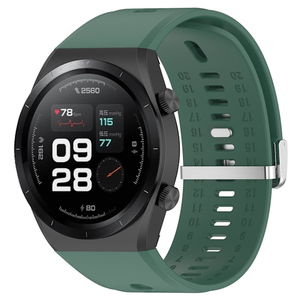 Vaihdettavat hengittävät silikoniset rannekkeet Xiaomi Watch H1 -älykelloon Dark Green