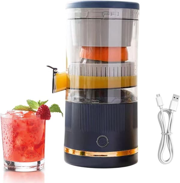 Juicer 600 ml med automatisk adskillelse, 3,7V (blå)