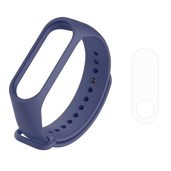 Silikonarmbånd for Xiaomi Mi Band 3 Navy Blue