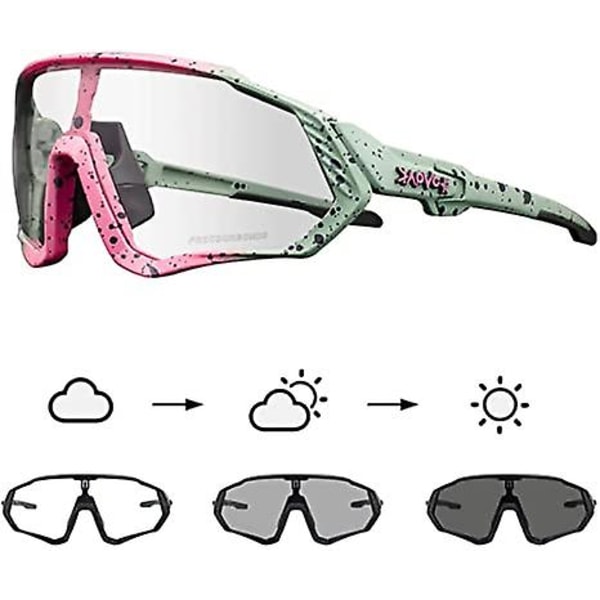 Pyöräilylasit Miesten Photochromic Aurinkolasit Naiset Mtb Maastopyörä Polkupyörä color 5