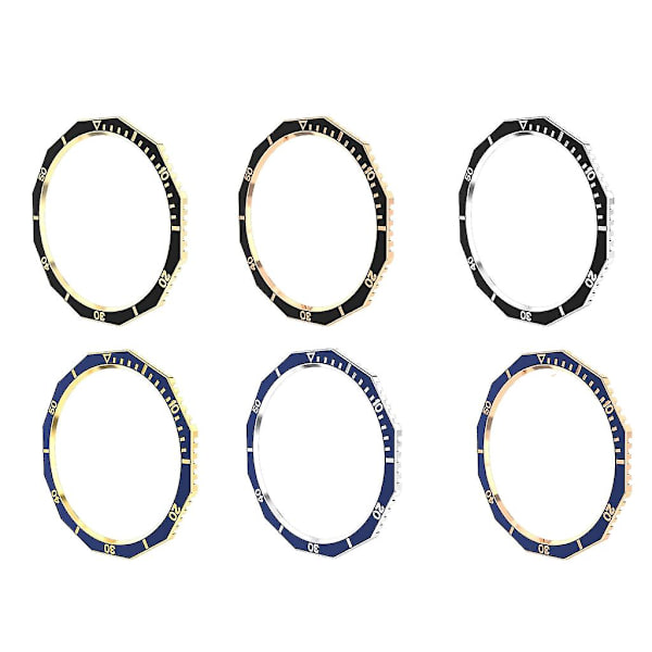 För watch 6 Classic43mm R950/47mm R960 Ramramsringar Case Bumper Cover Blue Rose gold 47mm