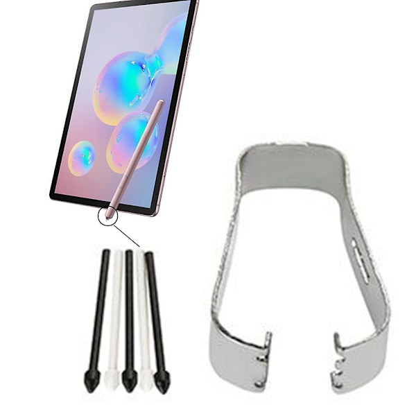 Touch Stylus Tips Nibs med metallklemme for Samsung- Galaxy- Tab S6 T860 T865/s6 Lite Series Stylus S Pen White
