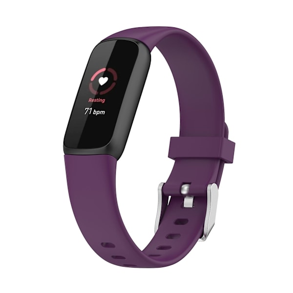 For Fitbit Luxe silikoneurrem L Dark Purple