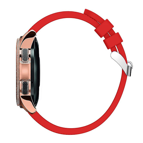 Twill-kuvioitu silikoniranneke Samsung Galaxy Watch 42mm -kellolle Red C Samsung Galaxy Watch 4