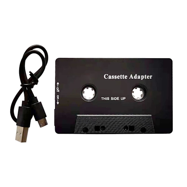 Konvertera bilens svarstelefonkassettadapter USB-laddning Bluetooth-kompatibel E0002
