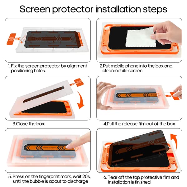 Skärmskyddsfilm för iPhone 17 Pro Max, integritetsskydd (2-pack)