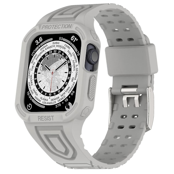 TPE-urrem til Apple Watch Ultra 49mm integreret urrem med etui Grey, Grey F Apple Watch Ultra 49mm