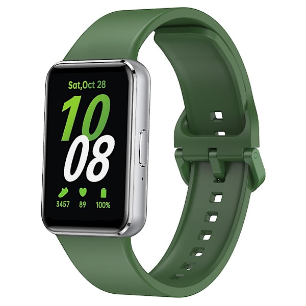 Mjukt silikonarmband för Samsung Galaxy Fit3 Green