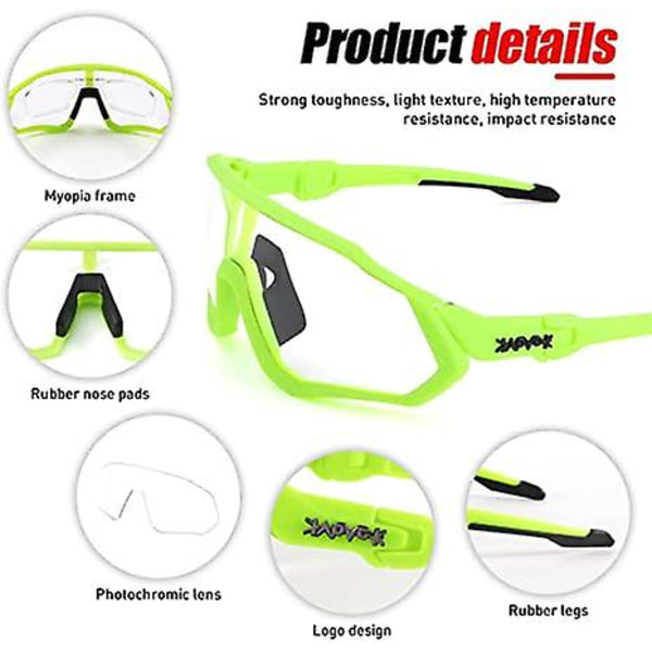 Pyöräilylasit Miesten Photochromic Aurinkolasit Naiset Mtb Maastopyörä Polkupyörä color 10