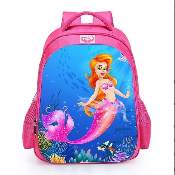 16 tommer Disney The Little Mermaid 3d-print ryggsekk Barnehage Boksekk Barn Skolesekk Barn Start Skole Gave Sekk Clear