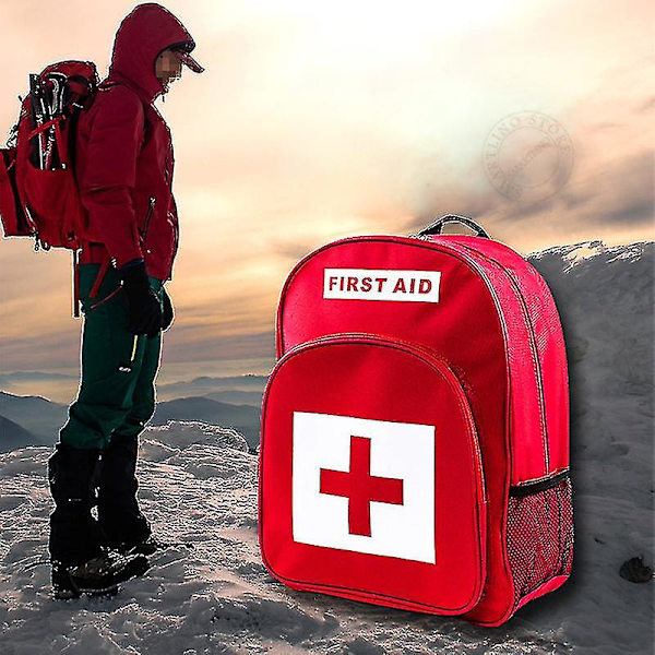 Ryggsäck för första hjälpen vid utomhusnödsituationer, förvaringsväska, röda korset, taktisk ryggsäck, hem, sport, camping, överlevnadsartiklar