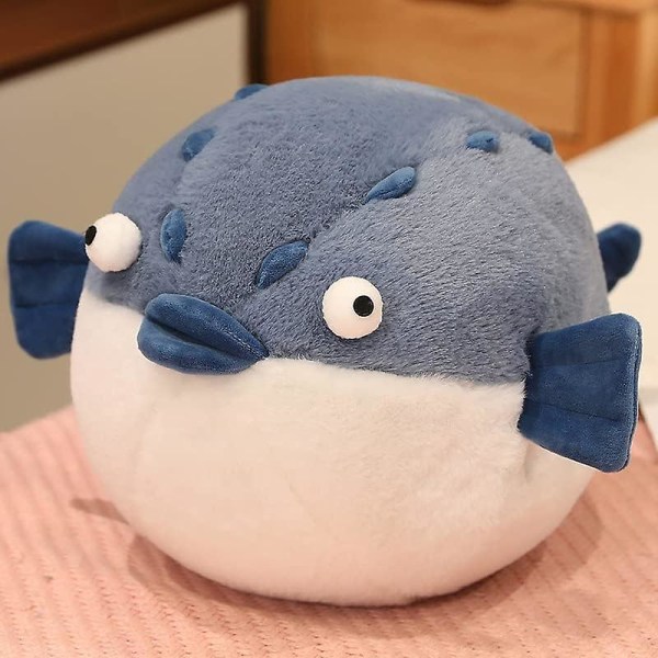 Pullea pehmo krokotiilinukke pehmorasvainen pufferfish heittotyyny Kawaii täytetyt eläimet, 35cm